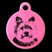 Yorkshire Terrier Engraved 31mm Large Round Pet Dog ID Tag